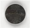 (FRENCH LINE.) ""Lafayette."" Bronze medallion by Delannoy,